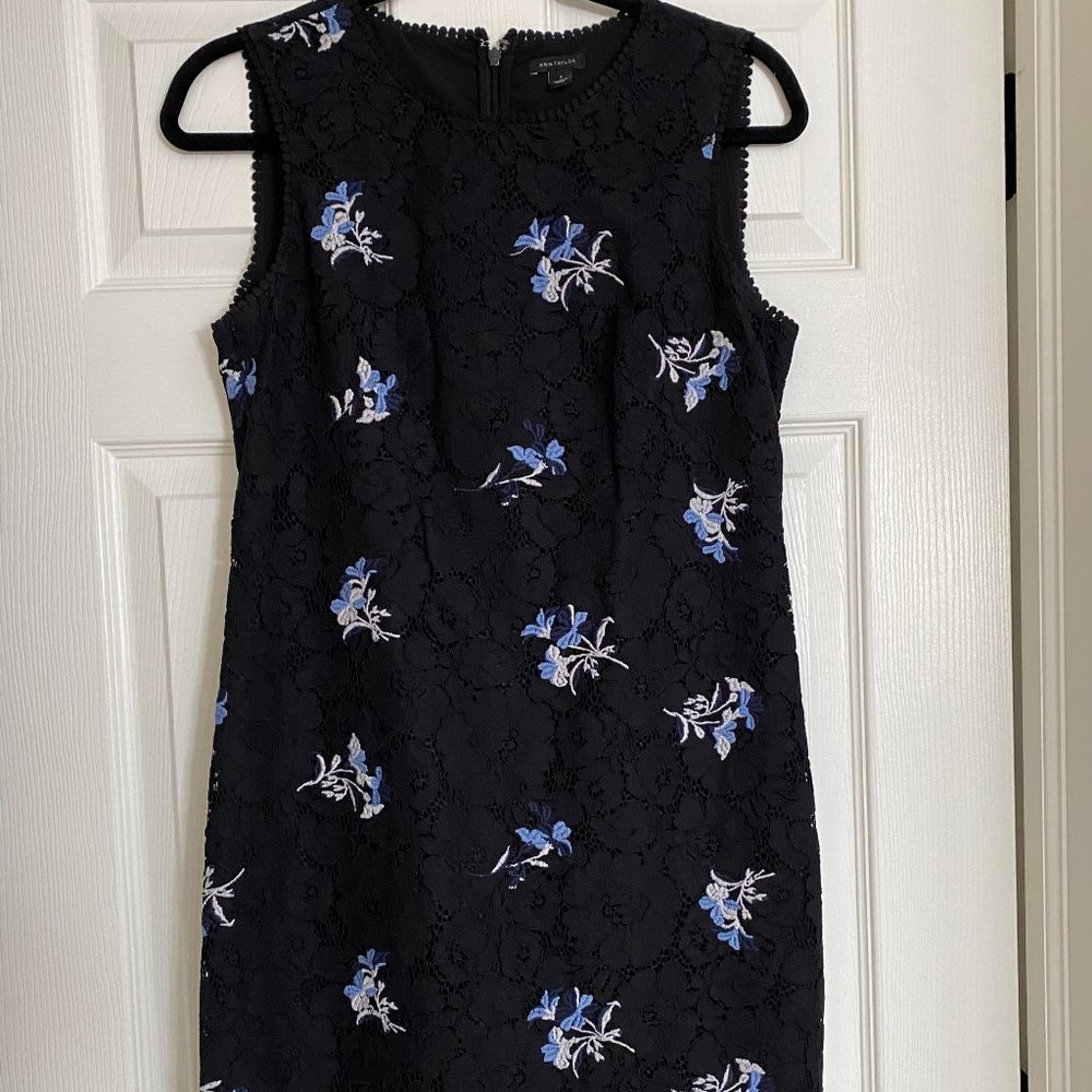 Ann Taylor Black Lace Dress